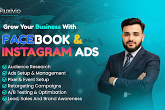 be your meta ads expert and setup facebook ads and instagram ads campaigns