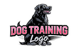 do custom dog training and pet logo design brand identity