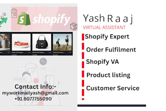 be your shopify virtual assistant for order fulfillment and customer supp