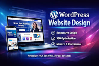 redesign wordpress website, wordpress website design, business website design