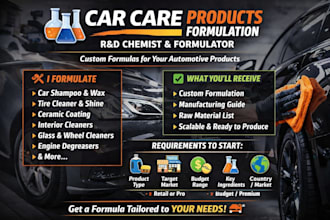 provide formulations for car care products