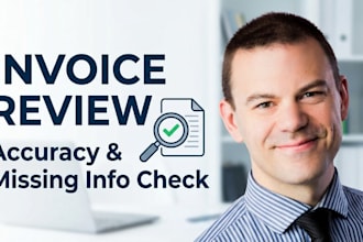 review your invoices for accuracy and missing information