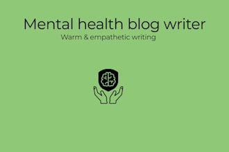 write your empathetic mental health and wellness blog posts
