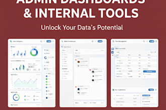 build admin dashboards and internal tools for your data