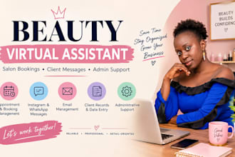 manage salon bookings, appointments and client messages