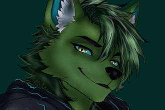 draw anime, furry, illustrations, portraits, line arts