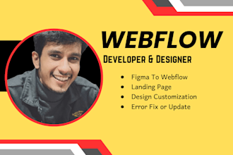 do webflow website, webflow landing page, webflow developer