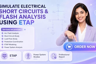 simulate electrical short circuits and flash analysis using etap