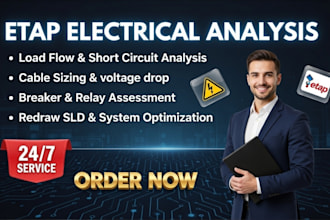 simulate electrical short circuits and flash analysis using etap