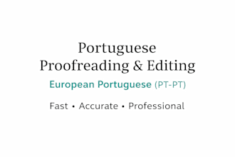 proofread and edit texts in european portuguese pt pt