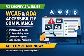 fix your shopify ecommerce store wcag ada accessibility issues for compliance