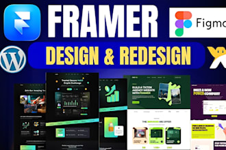 design and redesign framer website fix framer  figma to framer expert framer
