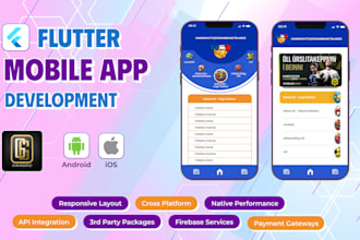 create flutter mobile application