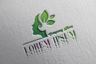 design makeup, eyelash, beauty, and cosmetic logo design with branding kit