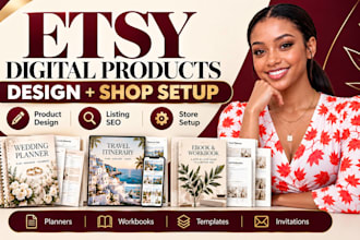 etsy digital product design journal design etsy digital product on etsy shop SEO