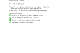write premium SEO blog post or article