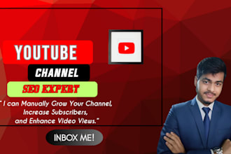 do your youtube SEO and  marketing to grow your channel organically