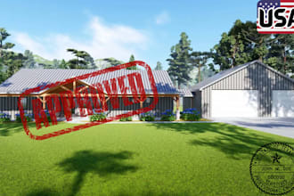 do permit 2d timber framing plans, trusses plan for barndominium and pole barn,