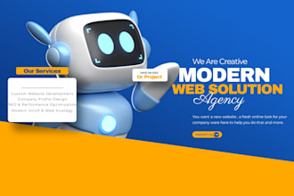 create a landing page or company profile for you
