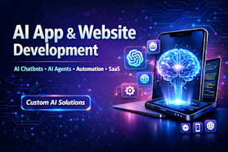 do ai mobile development, ai website, ai chatbot, ai agent, app development