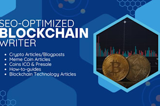 write SEO articles on blockchain, cryptocurrency, nft, web3,