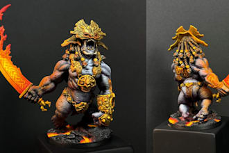 paint your dnd or warhammer miniature