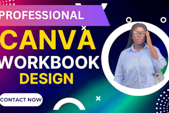 design canva workbook, journal design planner, digital gratitude workbook