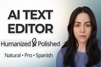 edit and humanize ai generated spanish content