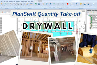 do building framing, flooring for drywall material takeoff, drywall estimation
