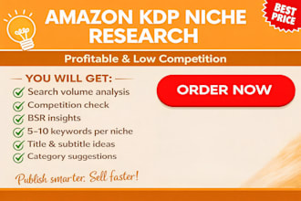 find profitable low competition KDP niches for your next book