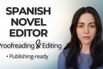 proofread and edit your spanish novel