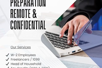 prepare your US tax return 1040 as a ptin tax preparer