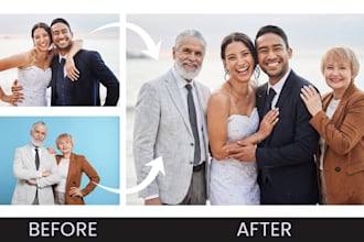 edit and retouch wedding photos using ai