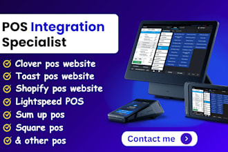 set up pos integration, square pos, clover pos, clover toast pos doordash dripos