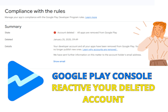 reactive your google play console account
