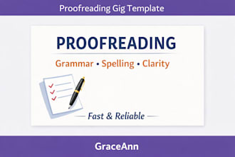 proofread and edit your document for grammar and clarity