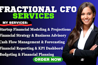 be your fractional cfo for financial modeling, cash flow and strategy