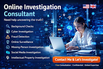 be your online investigation consultant for digital and cyber cases
