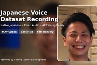 record native japanese voice for ai training