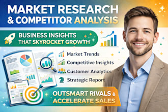 provide detailed market research, competitor analysis and business insights