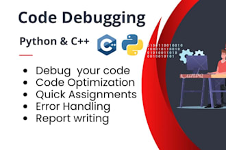 make, debug python code, fix, design ,remove python errors