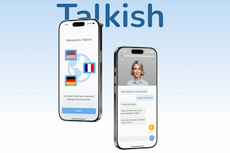 develop an ai language learning app with realistic avatars and conversations