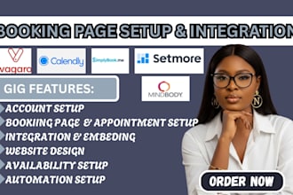 setup integrate vagaro mindbody vcita zenoti setmore 10to8 calendly  tidycal