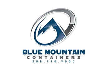 design super building mountain outdoor logo