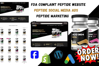 peptide social media ads peptide website peptide marketing peptide facebook ads