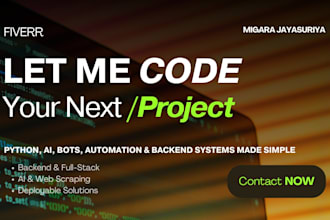 build python backend apps, ai bots, and automation
