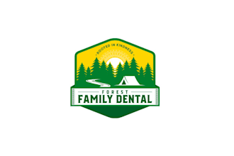 design amazing forest family dental logo