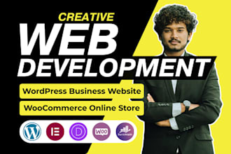 create wordpress business website woocommerce development