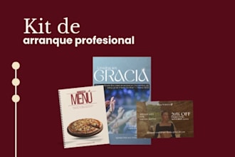 kit de inicio profesional de marca profesional