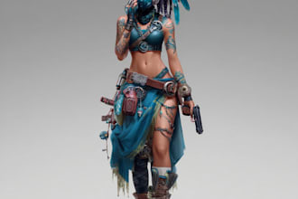 create ai generated character or concept art
